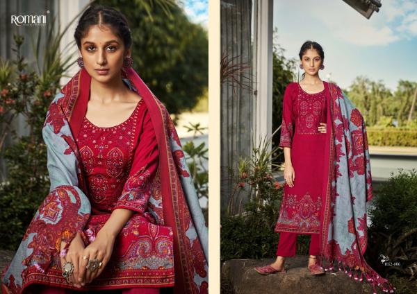 Romani Gulmarg Exclusive Wollen Wear Pashmina Designer Dress Collection